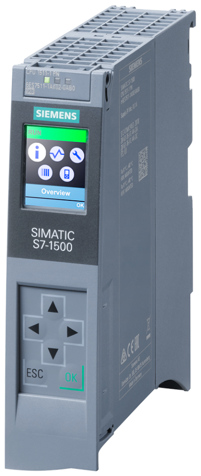 6ES7511-1AK02-0AB0 SIMATIC S7-1500, CPU 1511-1 PN, Central processing