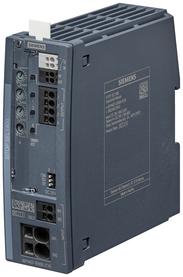 6EP4437-7EB00-3CX0 SITOP SEL1400 10 A selectivity module 4-channel with