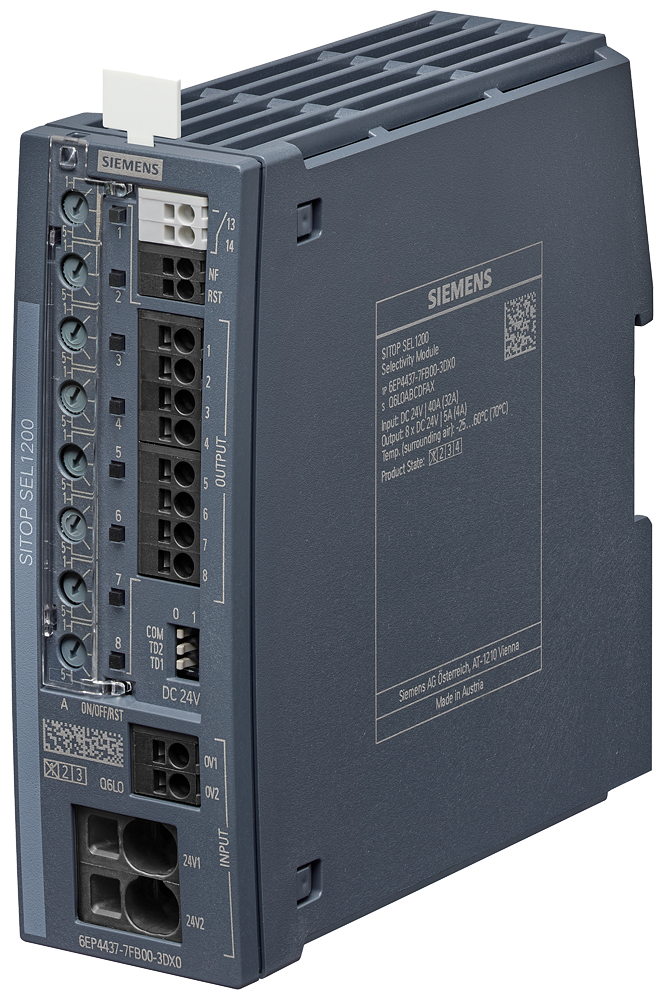 6EP4437-7FB00-3DX0 SITOP SEL1200 5 A selectivity module 8-channel with