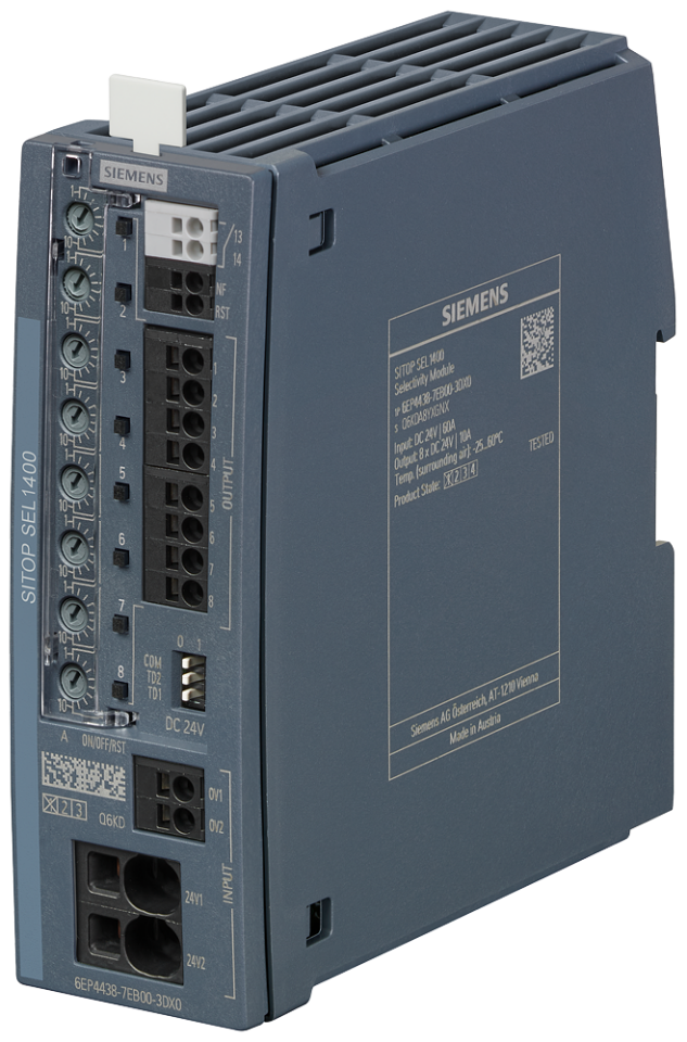 6EP4438-7EB00-3DX0 SITOP SEL1400 10 A selectivity module 8-channel with