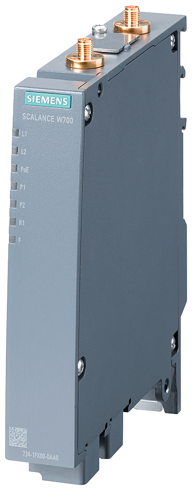 6GK5734-1FX00-0AA0 IWLAN client, SCALANCE W734-1, RJ45, 1 radio, 2 R-SMA