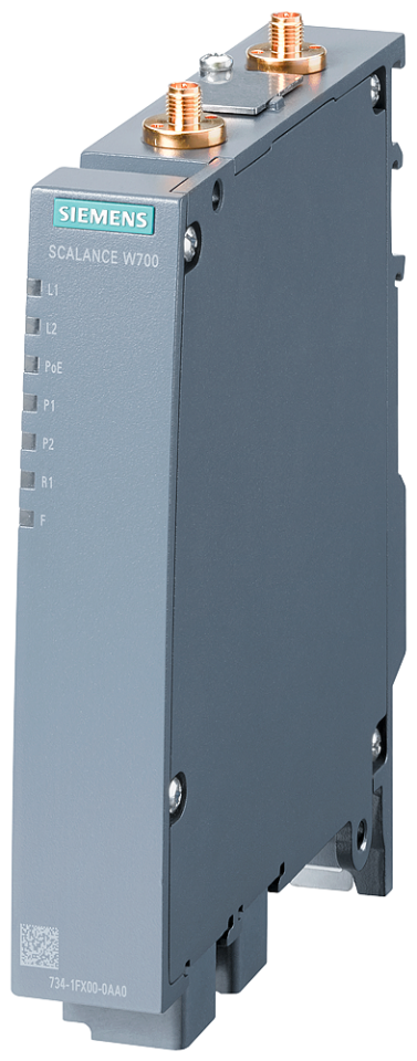 6GK5734-1FX00-0AA0 IWLAN client, SCALANCE W734-1, RJ45, 1 radio, 2 R-SMA
