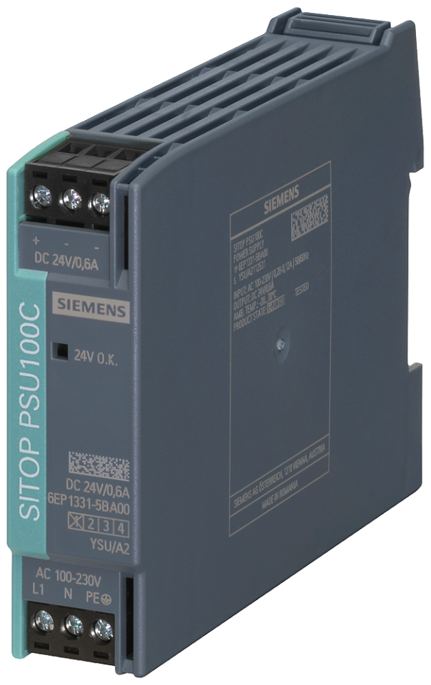 6EP1331-5BA00 SITOP PSU100C 24 V/0.6 A stabilized power supply input: