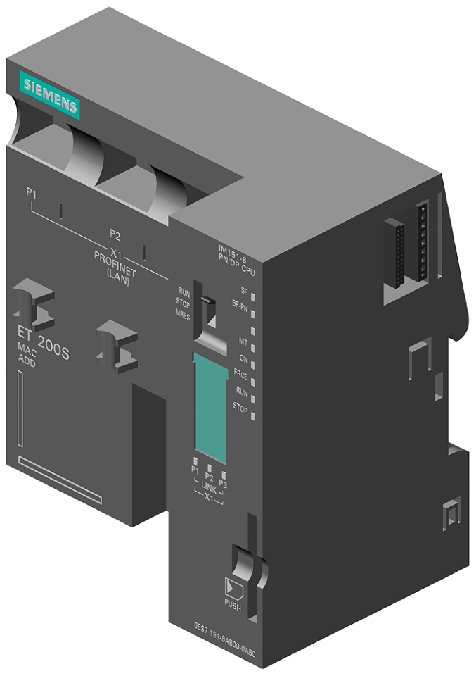 6ES7151-8AB01-0AB0 *** spare part *** SIMATIC DP, IM151-8 PN/DP CPU for