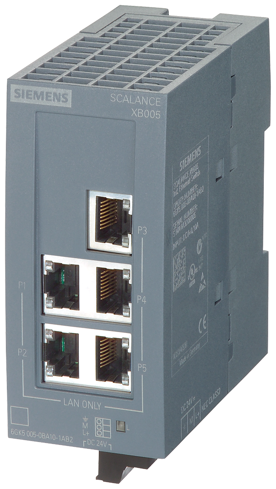 6GK5005-0BA00-1AB2 SCALANCE XB005 unmanaged Industrial Ethernet Switch