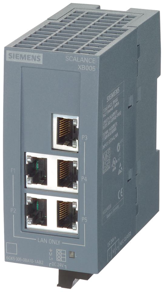 6GK5005-0BA00-1AB2 SCALANCE XB005 unmanaged Industrial Ethernet Switch