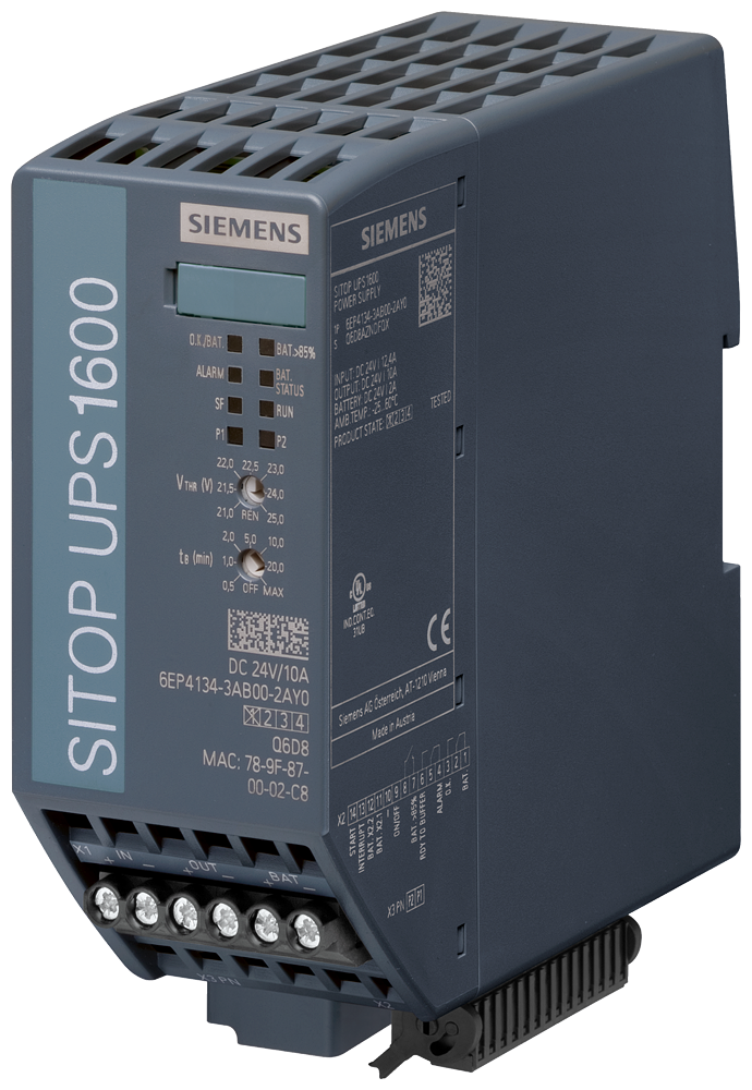 6EP4134-3AB00-2AY0 SITOP UPS1600 10 A Ethernet/ PROFINET uninterruptible