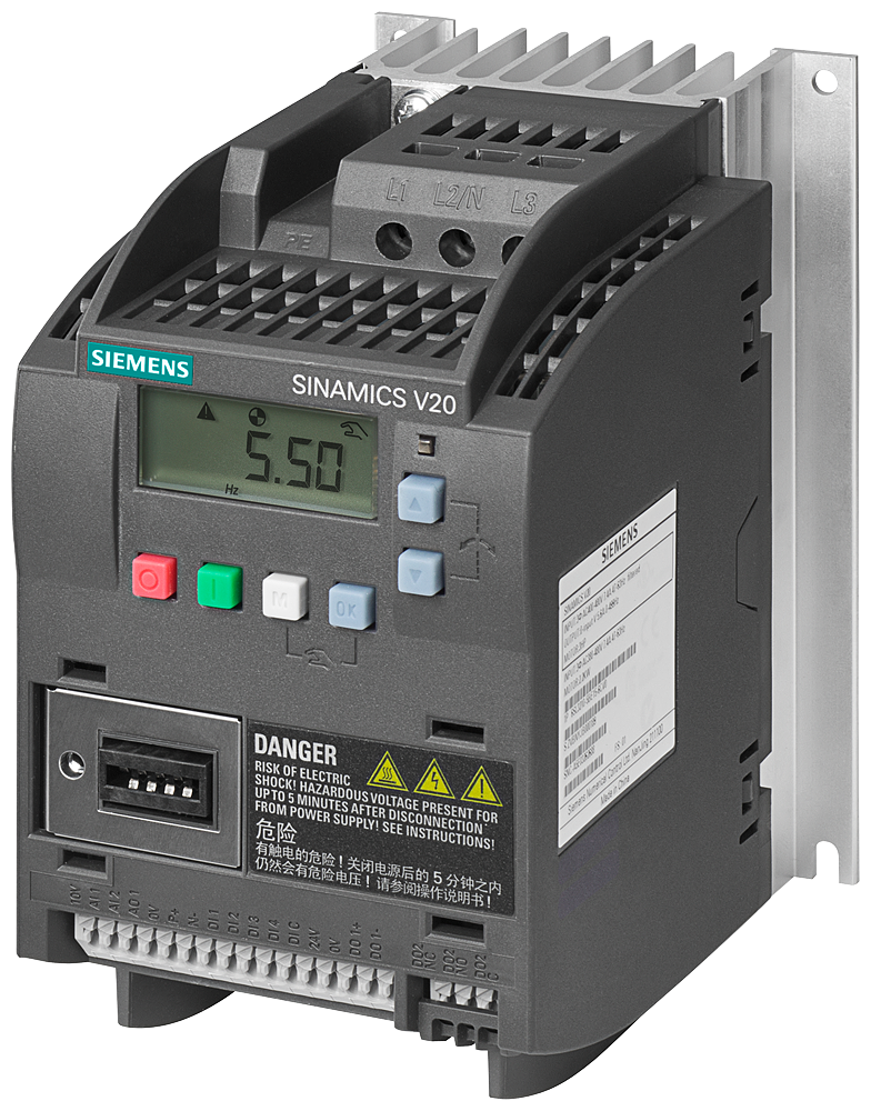 6SL3210-5BE17-5CV0 SINAMICS V20 380-480 V 3 AC -15/+10% 47-63Hz rated