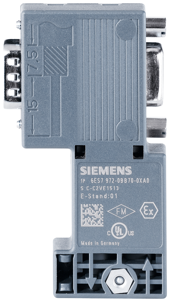 6ES7972-0BB70-0XA0 SIMATIC DP, Connection plug for PROFIBUS up to 12 Mbit/s