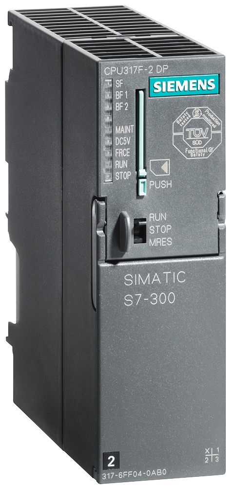 6ES7317-6FF04-0AB0 SIMATIC S7-300, CPU 317F-2DP, Central processing unit