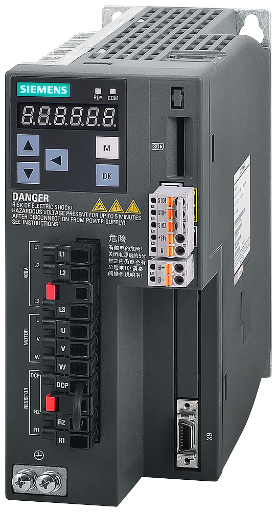 6SL3210-5DE13-5UA0 SINAMICS V70 Input voltage: 380-480 V 3 A -15%/+10%