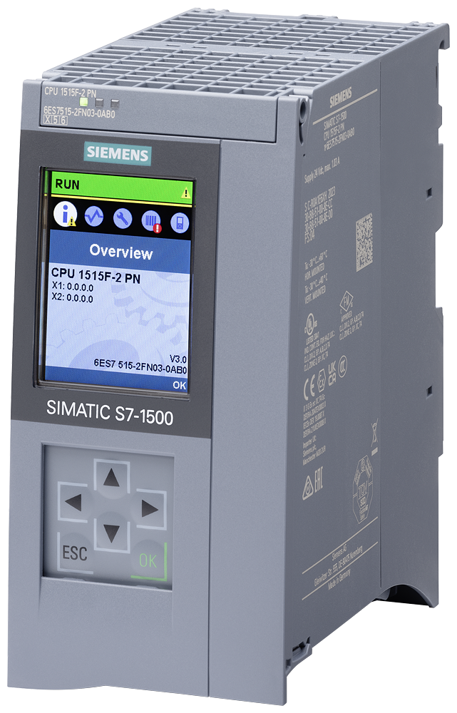 6ES7515-2FN03-0AB0 SIMATIC S7-1500F, CPU 1515F-2 PN, central processing
