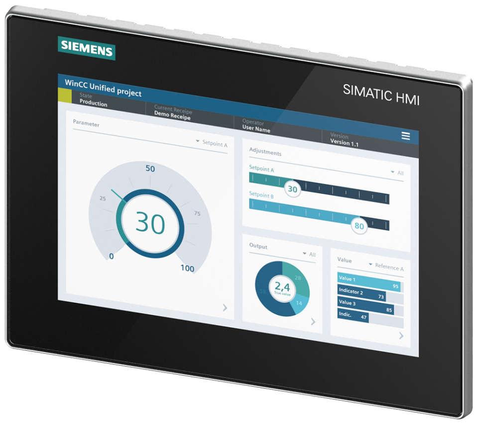 6AV2128-3KB06-0AX1 SIMATIC HMI MTP1000, Unified Comfort Panel, touch operation,