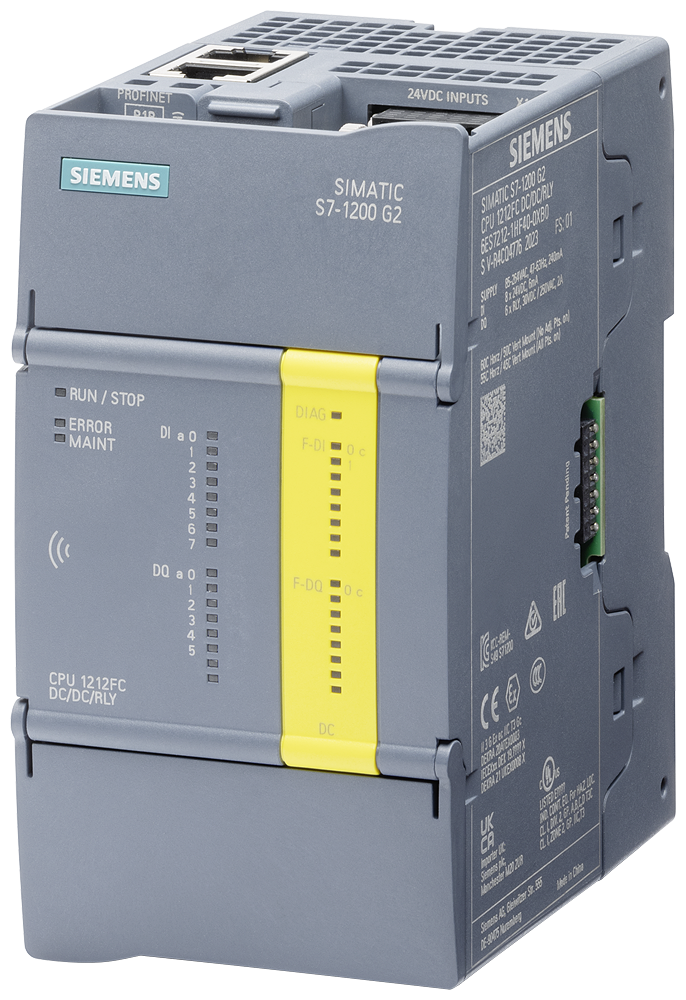 6ES7212-1HF40-0XB0 SIMATIC S7-1200, CPU 1212FC, compact CPU, DC/DC/relay,