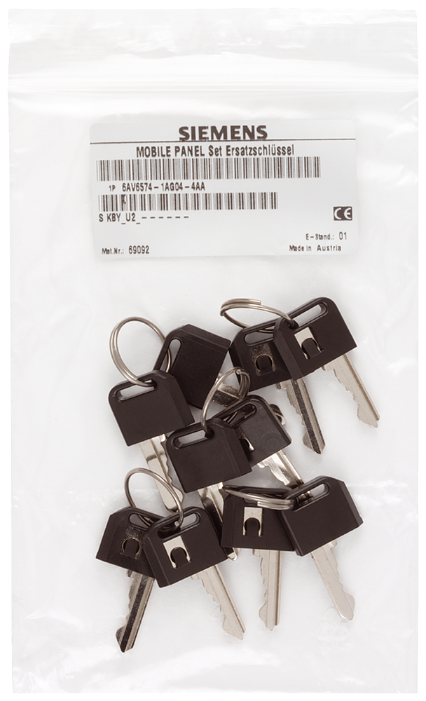 6AV6574-1AG04-4AA0 spare key type 10 for key-operated switches Mobile