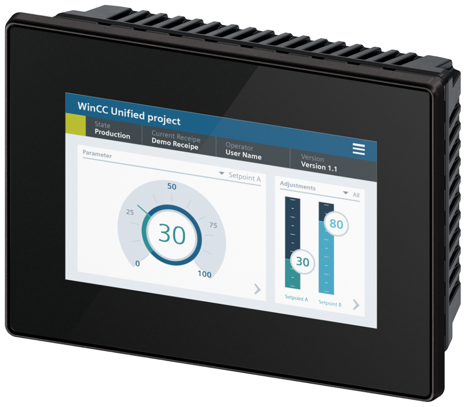 6AV2128-3GB36-0AX1 SIMATIC HMI MTP700, Unified Comfort Panel, neutral,