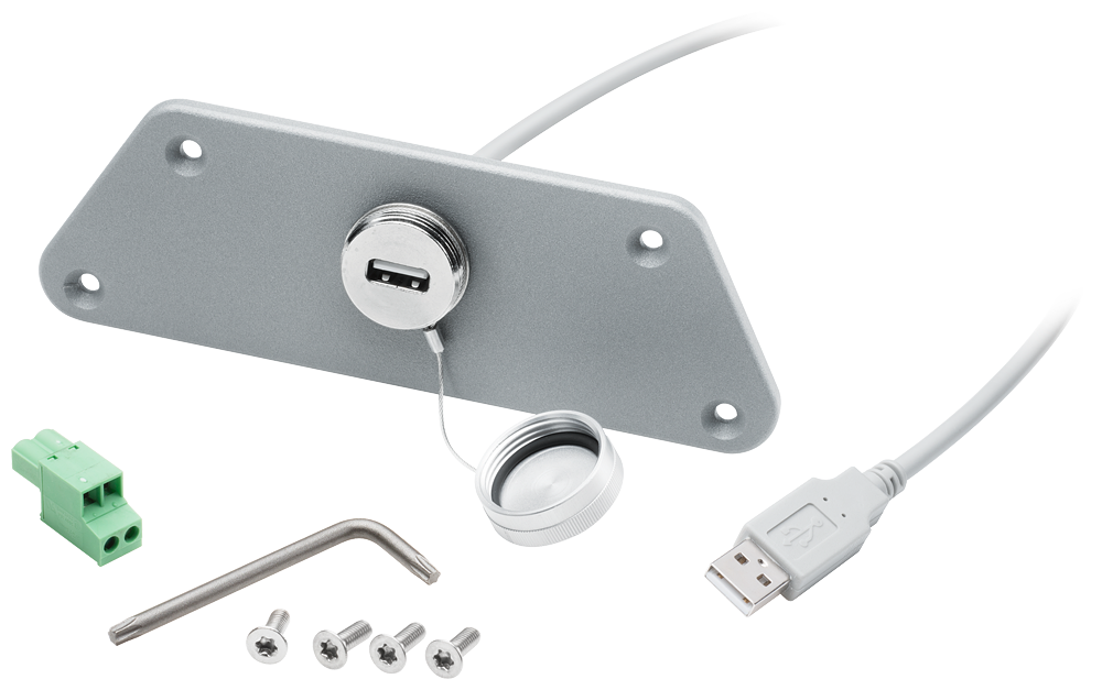 6AV7674-0LX00-0AA0 1-port USB interface set RAL9023 (gray), with USB 2.0