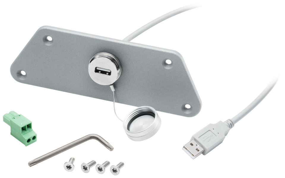 6AV7674-0LX00-0AA0 1-port USB interface set RAL9023 (gray), with USB 2.0