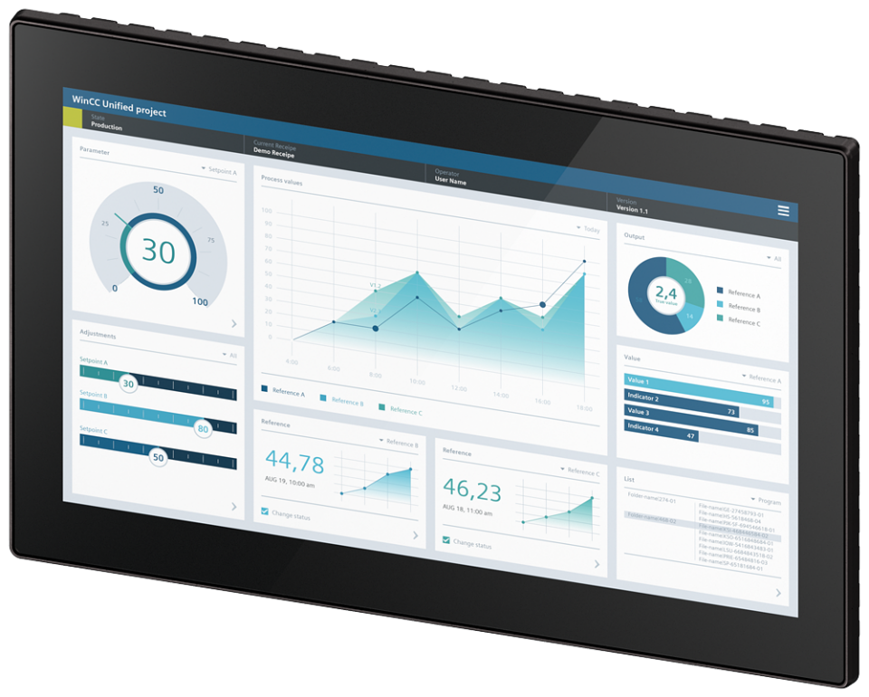 6AV2128-3QB36-0AX1 SIMATIC HMI MTP1500, Unified Comfort Panel, neutral,