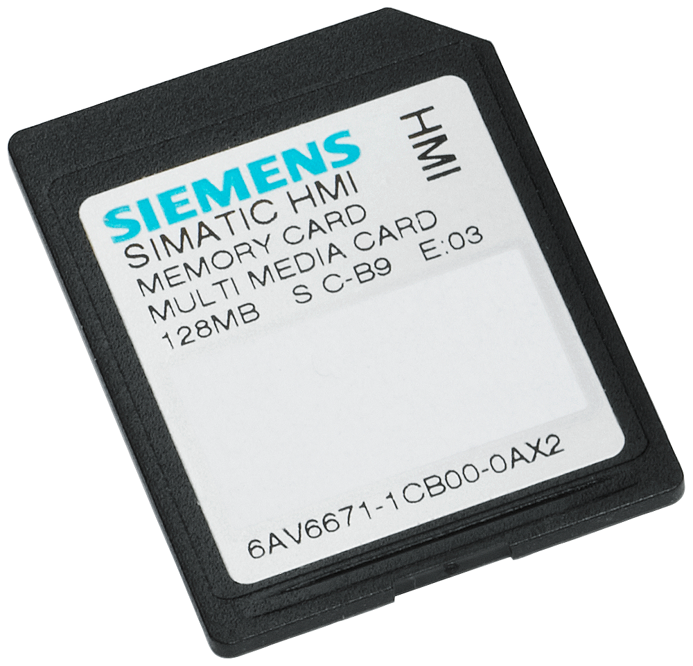 6AV6671-1CB00-0AX2 SIMATIC MM memory card 128 MB multi media card for