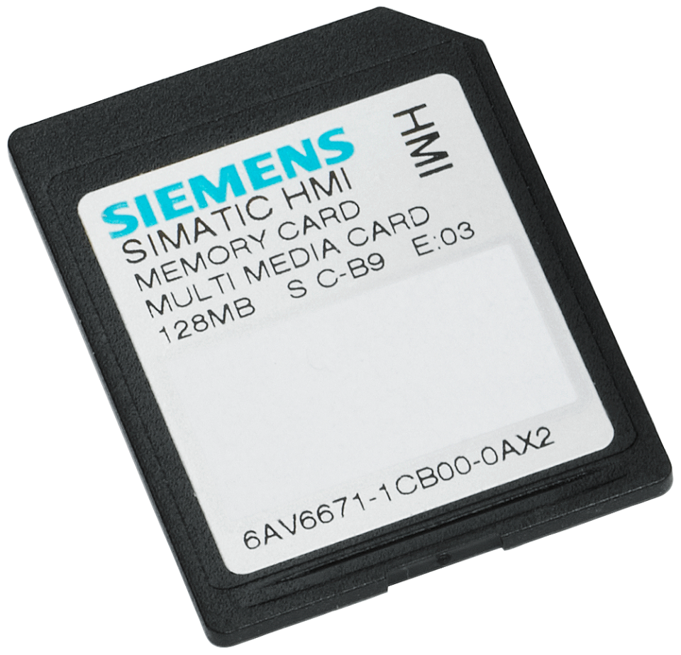6AV6671-1CB00-0AX2 SIMATIC MM memory card 128 MB multi media card for