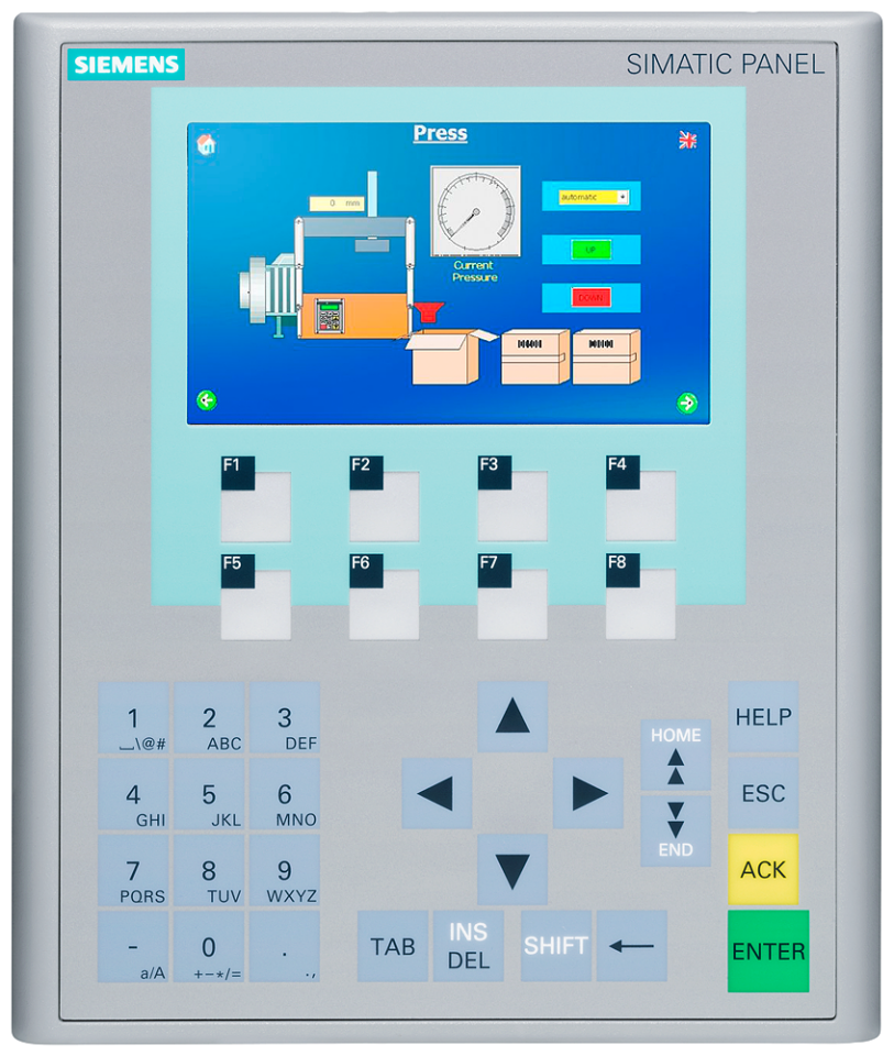 6AV6647-0AJ11-3AX0 SIMATIC HMI KP400 Basic Color PN, Basic Panel, key