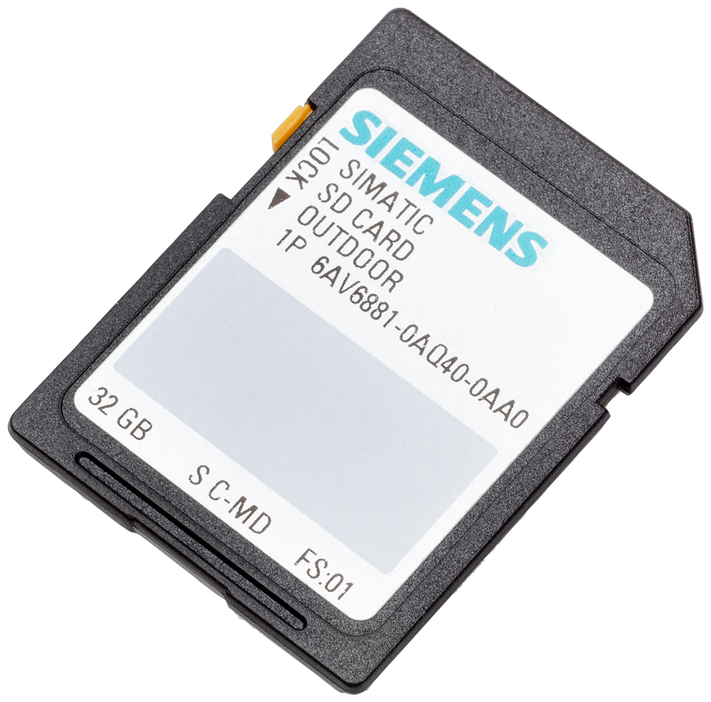 6AV6881-0AQ40-0AA0 SIMATIC SD outdoor card 32 GB, secure digital card,