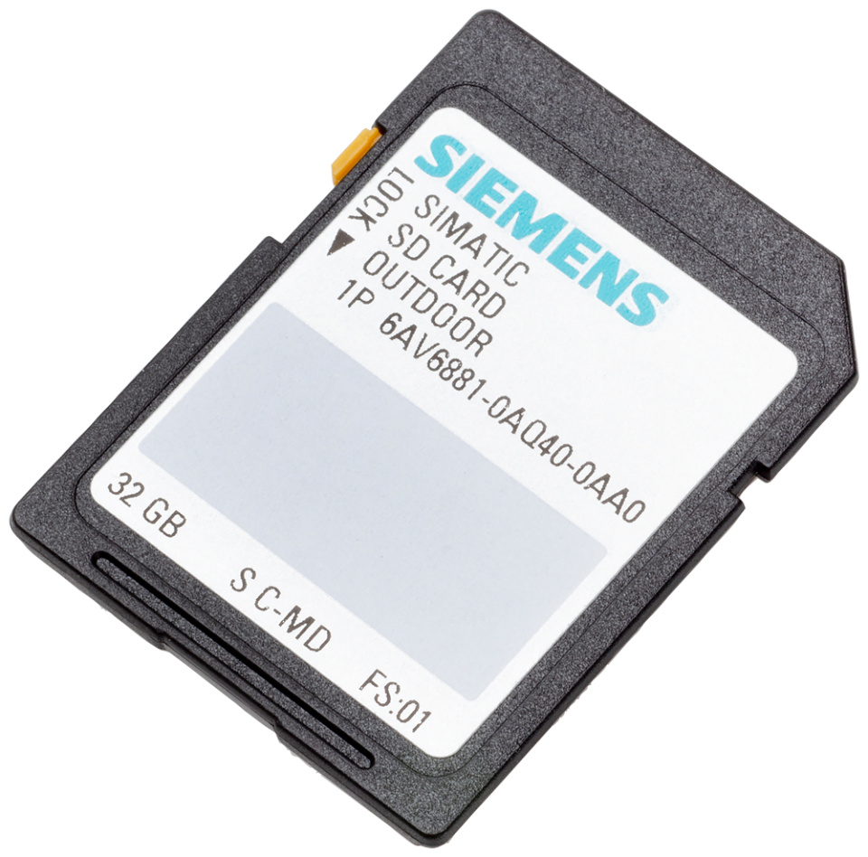 6AV6881-0AQ40-0AA0 SIMATIC SD outdoor card 32 GB, secure digital card,