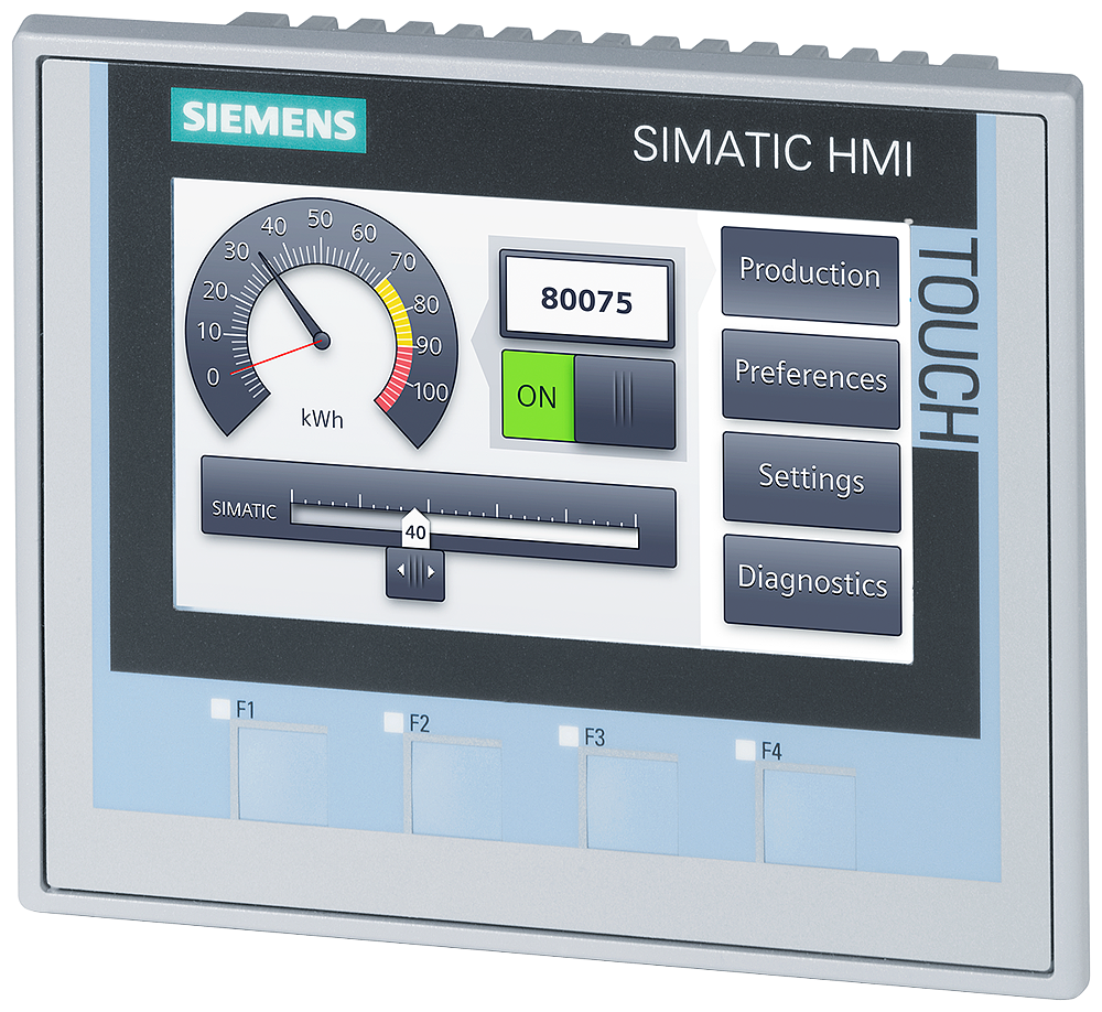 6AV2124-2DC01-0AX0 SIMATIC HMI KTP400 Comfort, Comfort Panel, key/touch