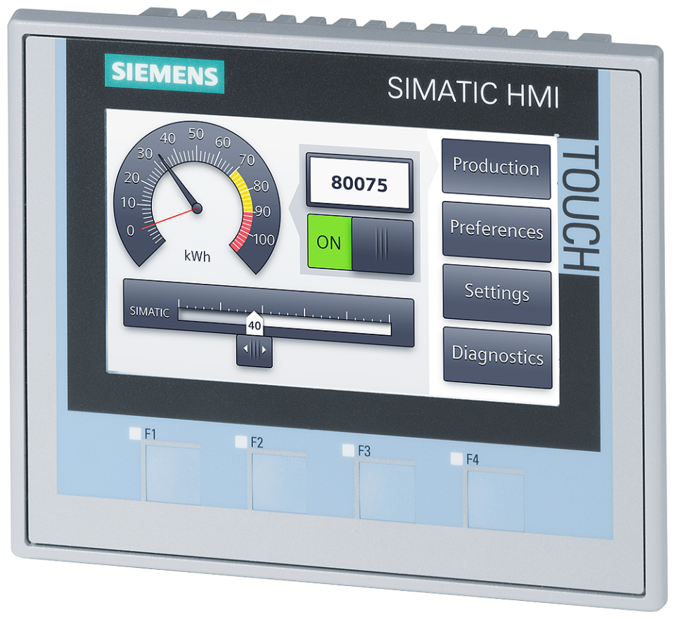 6AV2124-2DC01-0AX0 SIMATIC HMI KTP400 Comfort, Comfort Panel, key/touch