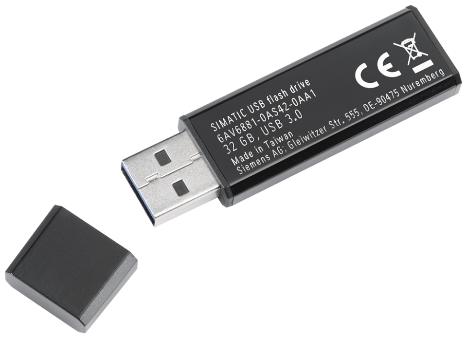 6AV6881-0AS42-0AA1 USB flash drive, 32 GB, USB 3.0, scope of supply: 1
