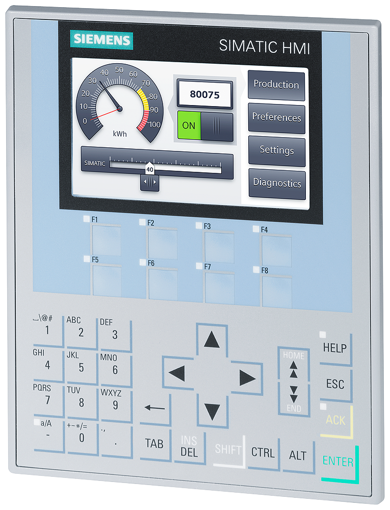 6AV2124-1DC01-0AX0 SIMATIC HMI KP400 Comfort, Comfort Panel, key operation,
