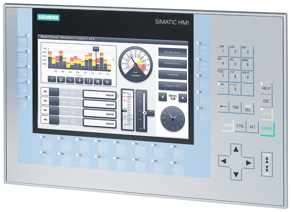 6AV2124-1JC01-0AX0 SIMATIC HMI KP900 Comfort, Comfort Panel, key operation,
