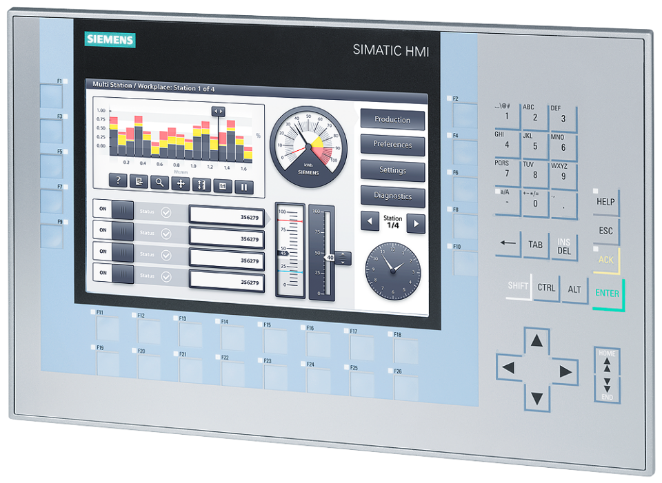 6AV2124-1JC01-0AX0 SIMATIC HMI KP900 Comfort, Comfort Panel, key operation,