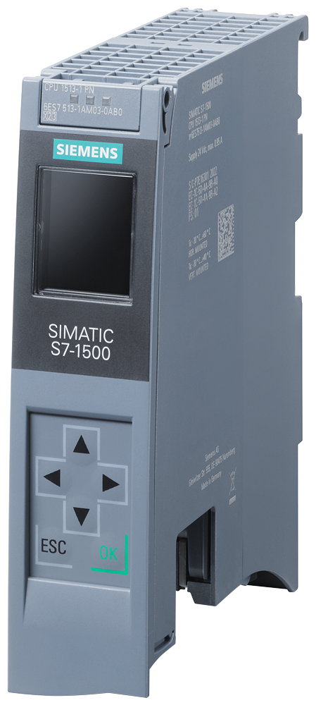 6ES7513-1AM03-0AB0 SIMATIC S7-1500, CPU 1513-1 PN, central processing