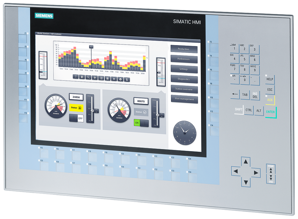 6AV2124-1MC01-0AX0 SIMATIC HMI KP1200 Comfort, Comfort Panel, key operation,