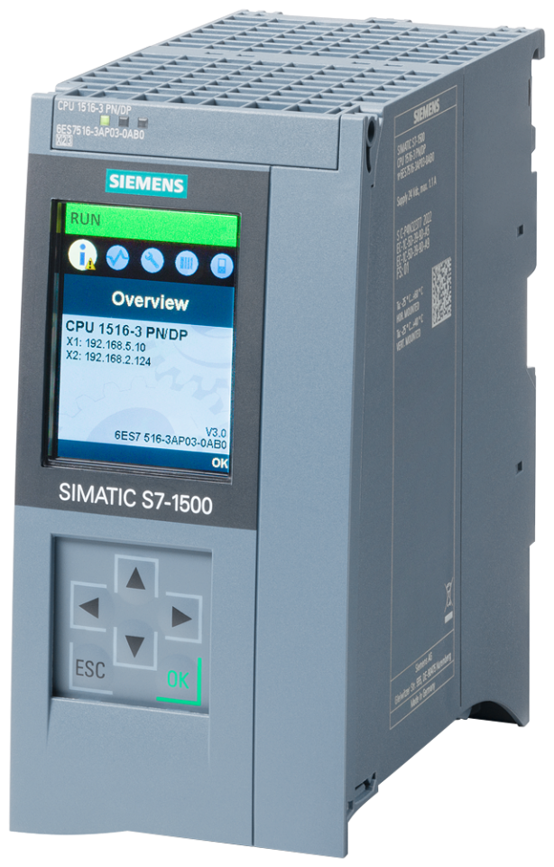 6ES7516-3AP03-0AB0 SIMATIC S7-1500, CPU 1516-3 PN/DP, central processing