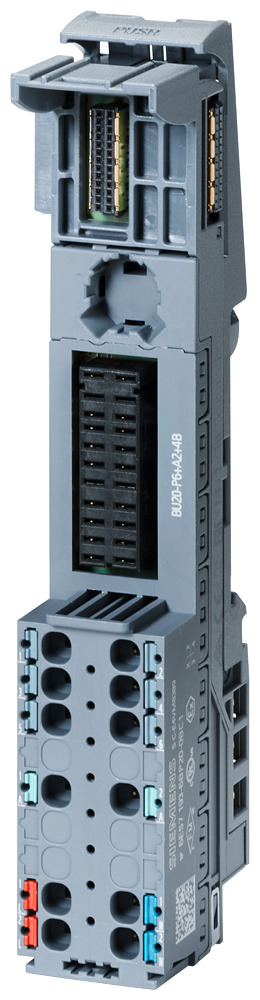 6ES7193-6BP20-0BC1 SIMATIC ET 200SP, BaseUnit Type C1, BU20-P6+A2+4B BU