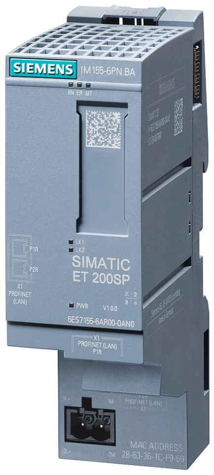 6ES7155-6AR00-0AN0 SIMATIC ET 200SP, PROFINET interface module IM 155-6PN