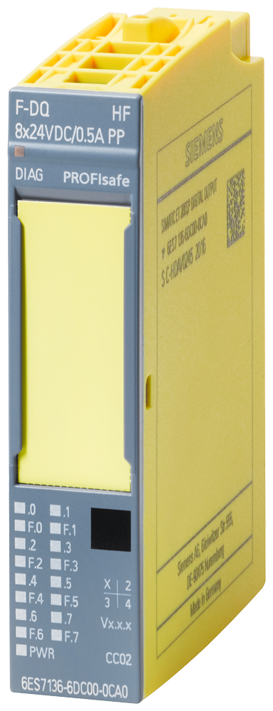 6ES7136-6DC00-0CA0 SIMATIC DP, electronic module ET 200SP, F-DQ 8x24VDC/0.5A