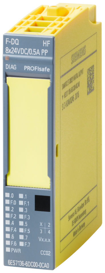 6ES7136-6DC00-0CA0 SIMATIC DP, electronic module ET 200SP, F-DQ 8x24VDC/0.5A