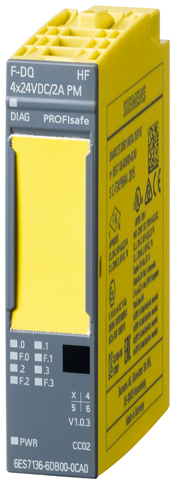 6ES7136-6DB00-0CA0 SIMATIC DP, Electronics module for ET 200SP, F-DQ 4X24