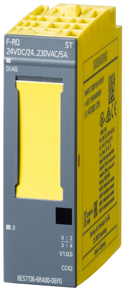 6ES7136-6RA00-0BF0 SIMATIC DP, Electronics module f. ET200SP, F-RQ 1x