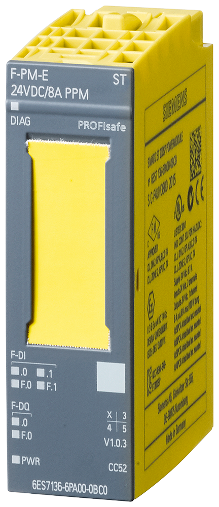 6ES7136-6PA00-0BC0 SIMATIC DP, POWER M. F-PM-E PPM PROFIsafe, for ET 200SP;
