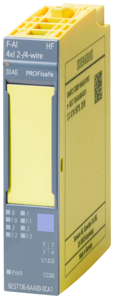 6ES7136-6AA00-0CA1 SIMATIC DP, electronic module ET 200SP, F-AI 4xI0(4)..20