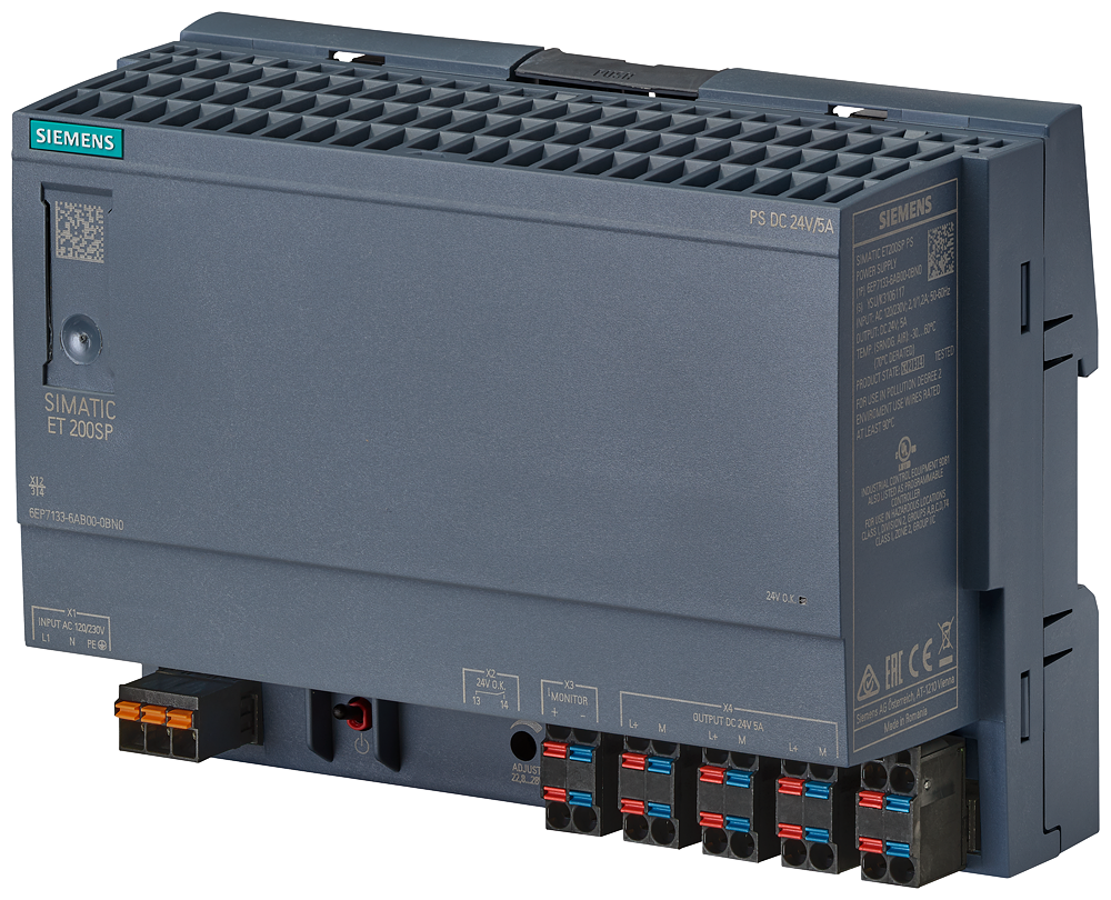 6EP7133-6AB00-0BN0 SIMATIC ET 200SP PS 24V/5A Stabilized power supply