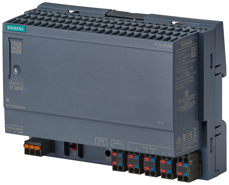 6EP7133-6AB00-0BN0 SIMATIC ET 200SP PS 24V/5A Stabilized power supply