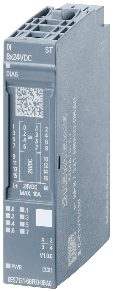 6ES7131-6BF00-0CA0 SIMATIC ET 200SP, digital input module, DI 8x 24 V