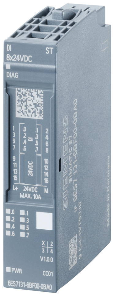 6ES7131-6BF00-0CA0 SIMATIC ET 200SP, digital input module, DI 8x 24 V