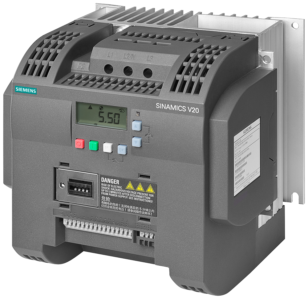 6SL3210-5BE25-5UV0 SINAMICS V20 380-480 V 3 AC -15/+10% 47-63Hz rated